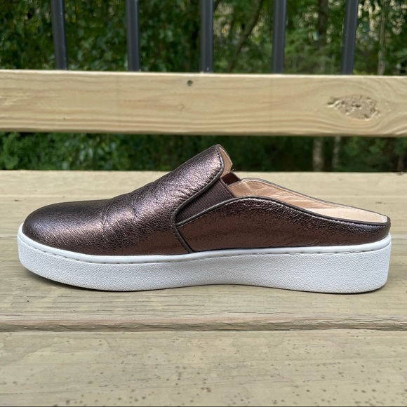 Vionic Splendid Dakota Bronze Metallic leather mules slides size 5 - Picture 11 of 15